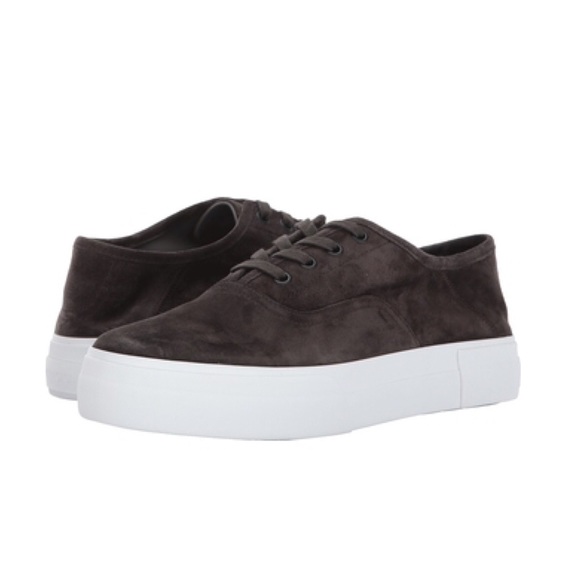 Grey VINCE Copley Suede Platform Sneaker - Picture 2 of 4